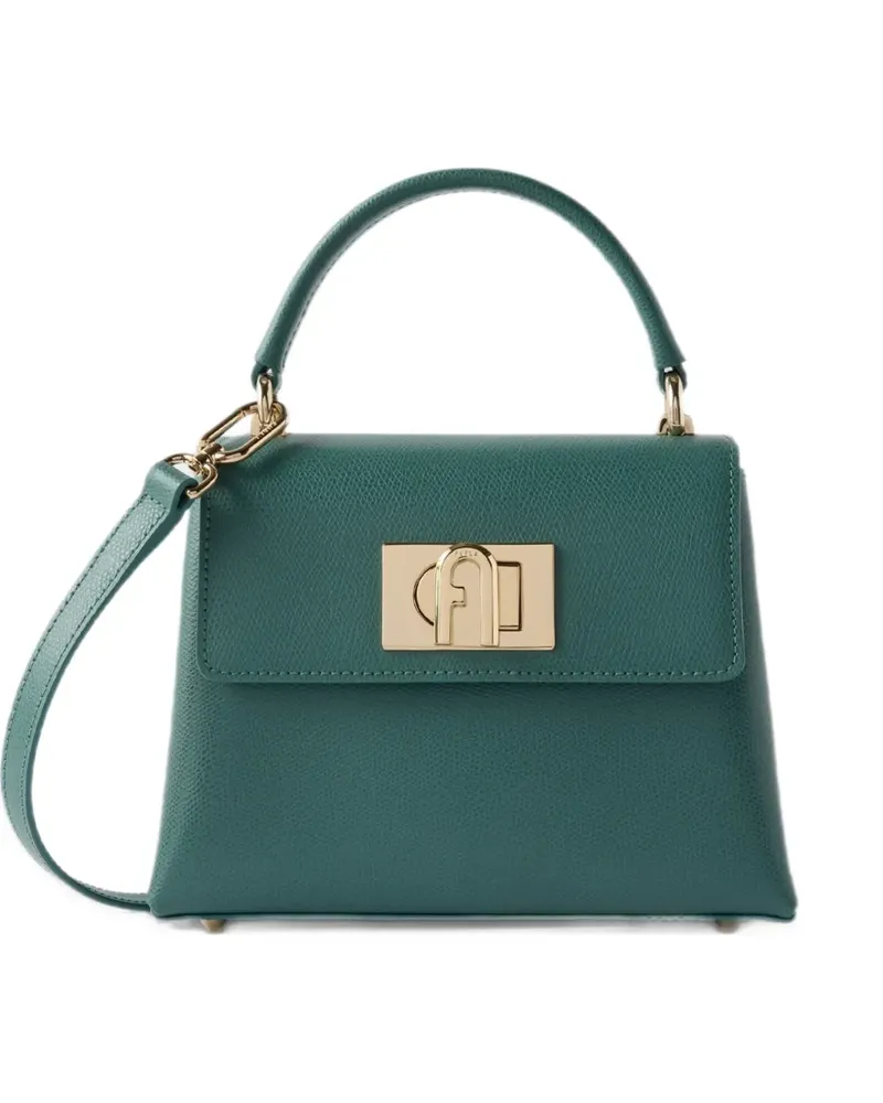 Furla 1927 Arch Tote Bag mit Logo - Grün Grün
