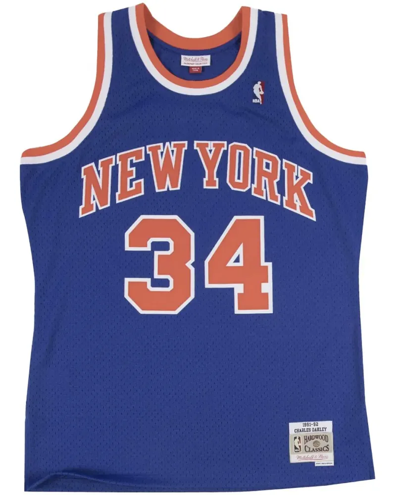 Mitchell & Ness NBA Knicks 91 Charles Oakley Basketball-Trikot - Blau Blau