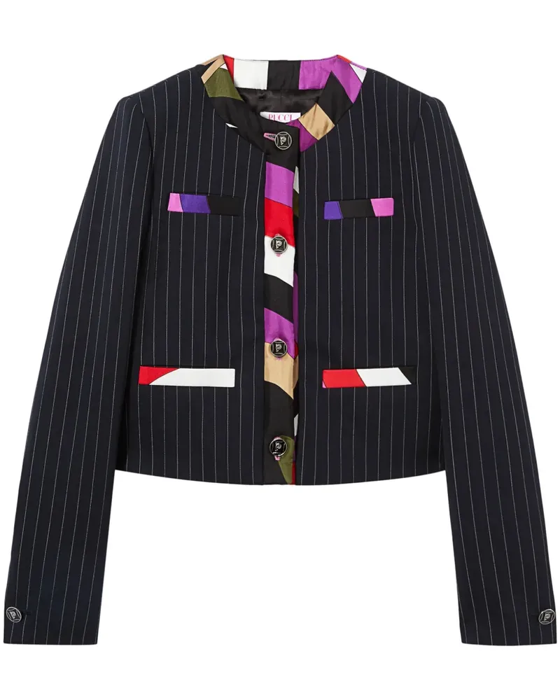 Emilio Pucci Jacke mit Iride-Print - Schwarz Schwarz