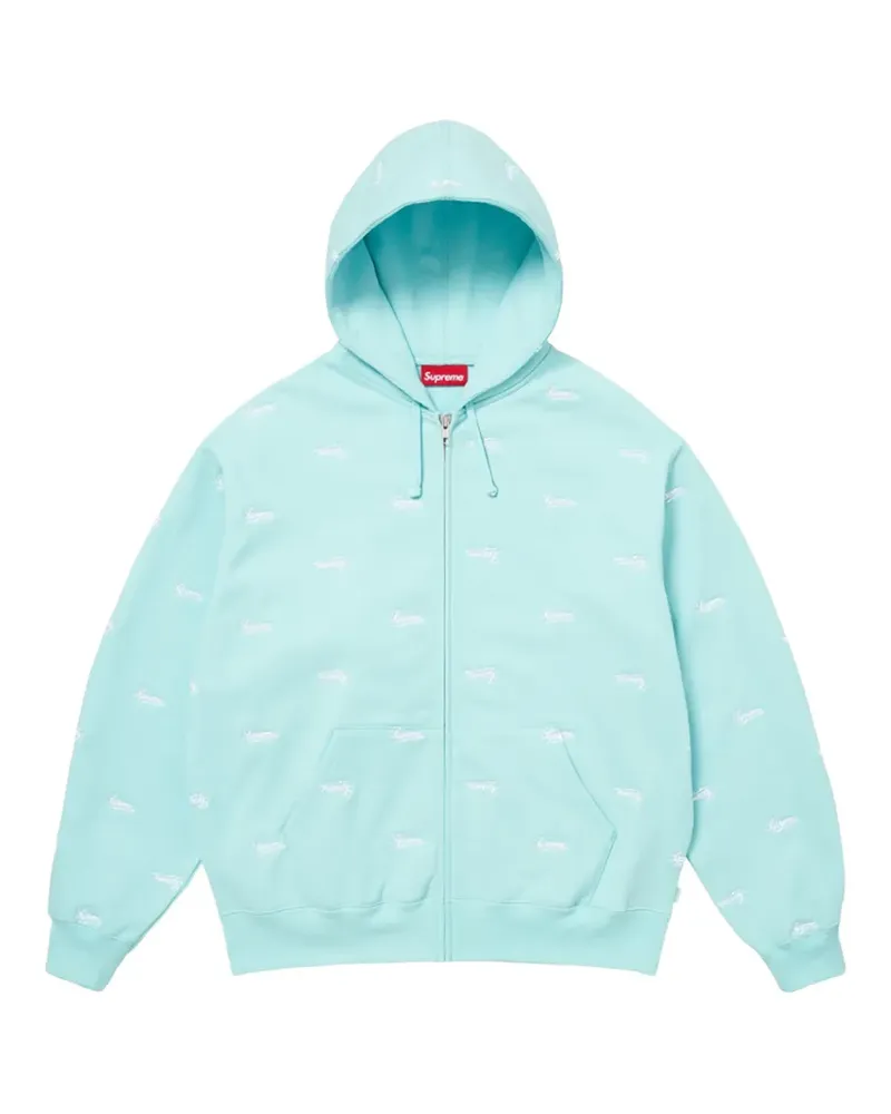 Supreme Being Repeat Script zip-up hoodie - Blau Blau