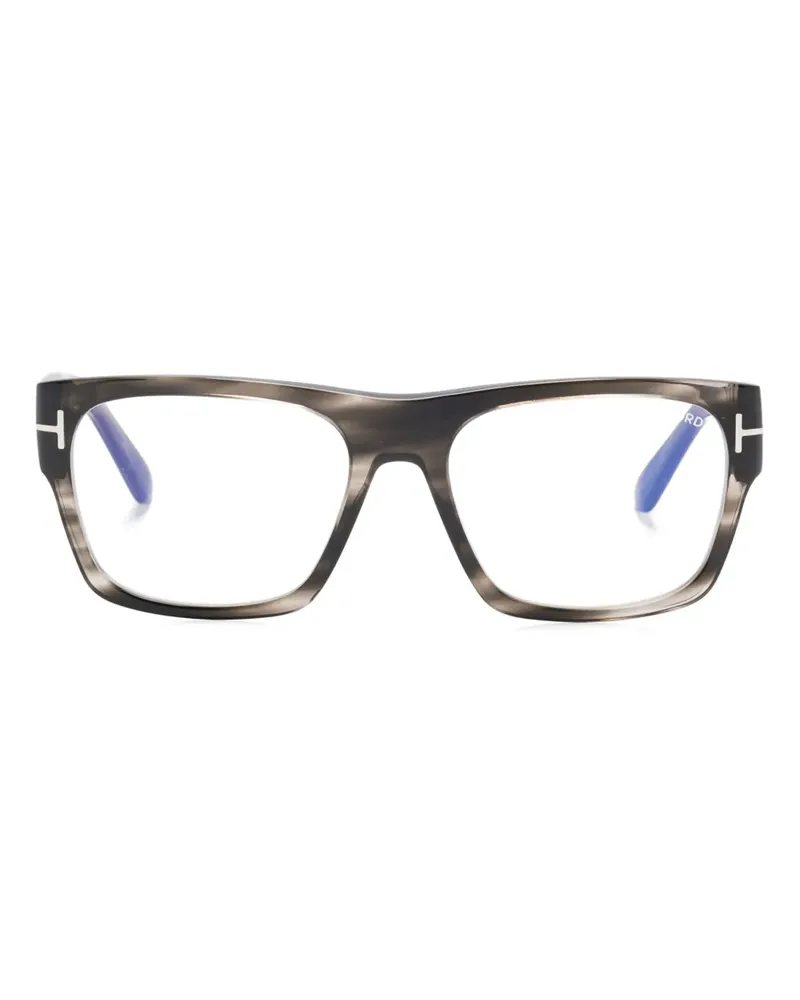 Tom Ford Brille mit eckigem Gestell - Schwarz Schwarz