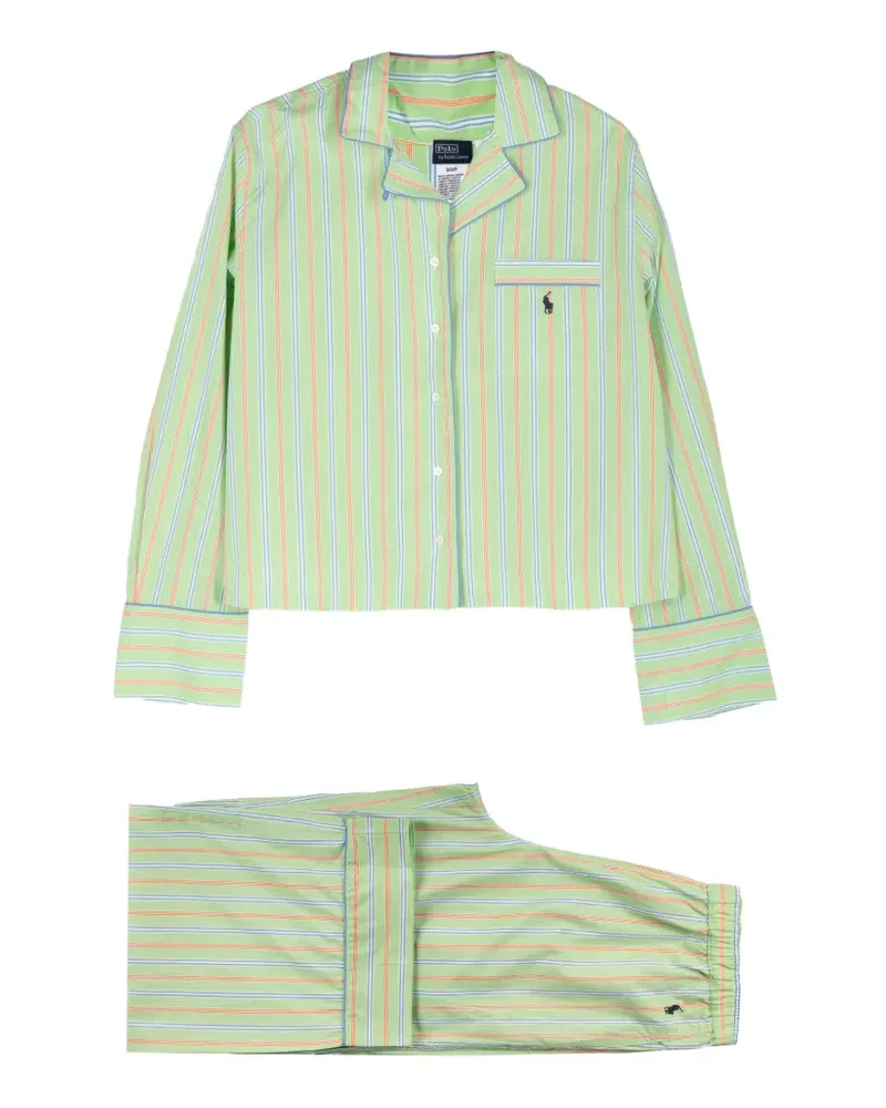 Ralph Lauren Gestreifter Pyjama - Grün Grün