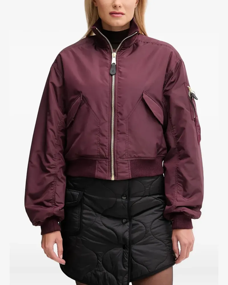 Alpha Industries MA-1 cropped bomber jacket - Violett Violett