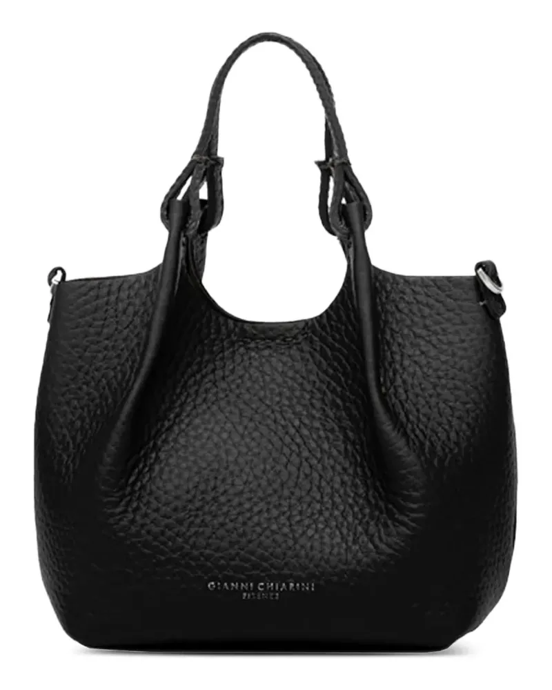 Gianni Chiarini Kleine Dua Schultertasche mit Struktur - Schwarz Schwarz