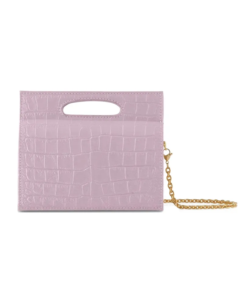 Tyler Ellis mini Stella crocodile-effect tote bag - Rosa Rosa