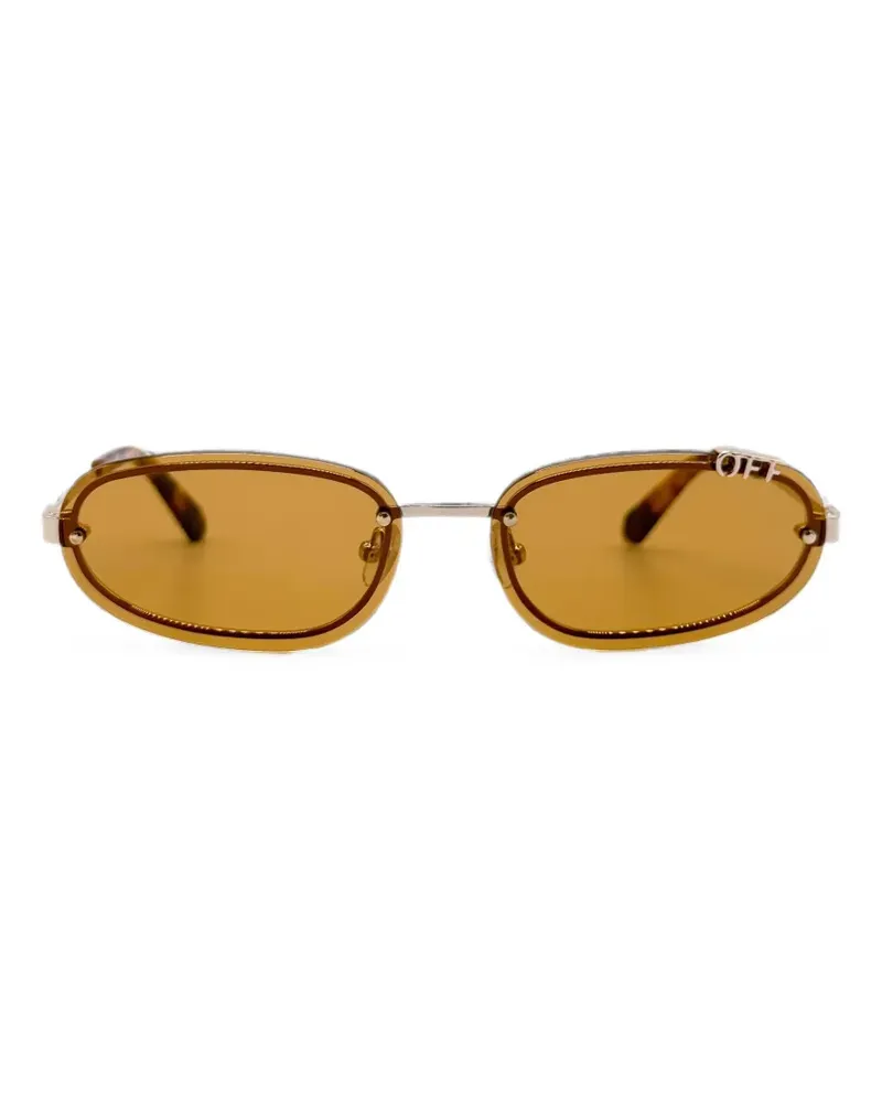OFF-WHITE rimless oval-frame sunglasses - Braun Braun