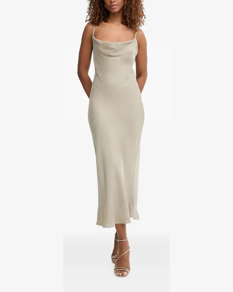 Guess satin-finish midi dress - Nude Nude