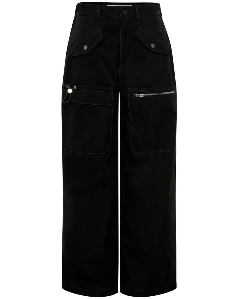 Dion Lee Hose mit geradem Bein - Schwarz Schwarz