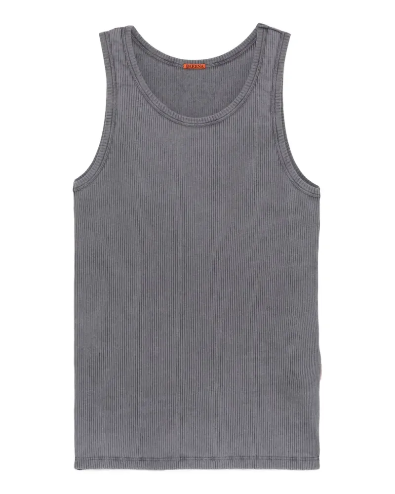 BARENA ribbed tank top - Grau Grau