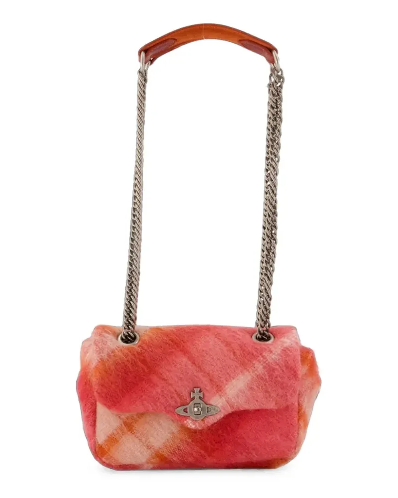 Vivienne Westwood Anita Chain check shoulder bag - Rot Rot