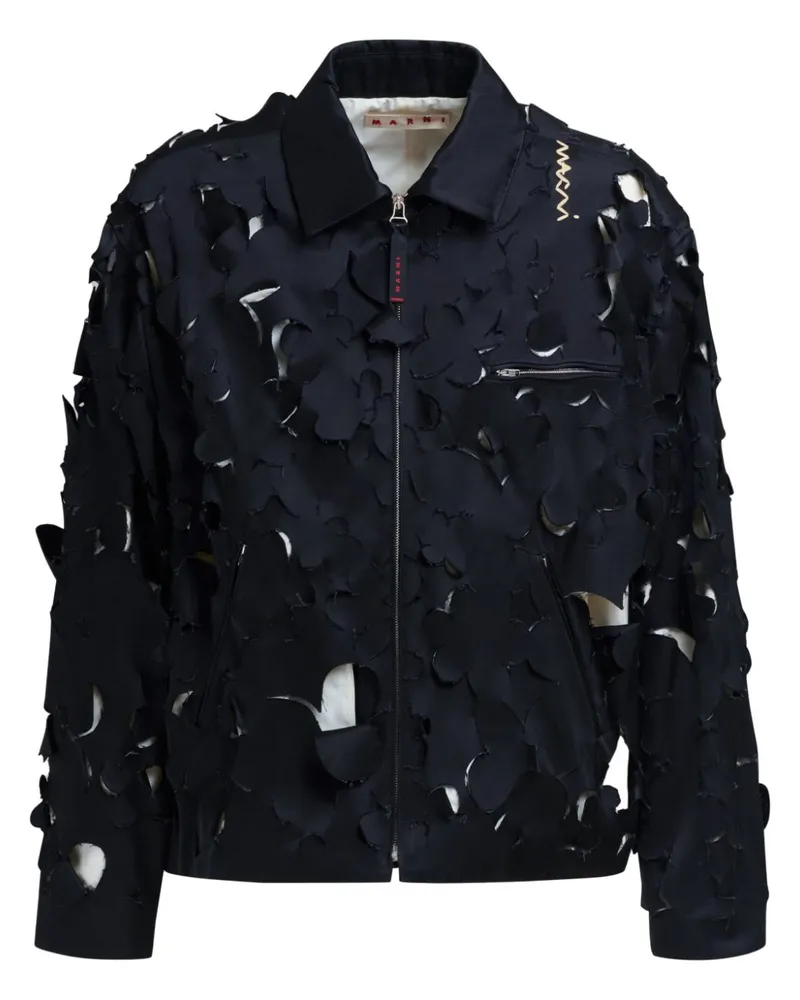 Marni Bomberjacke mit Cut-Out - Schwarz Schwarz