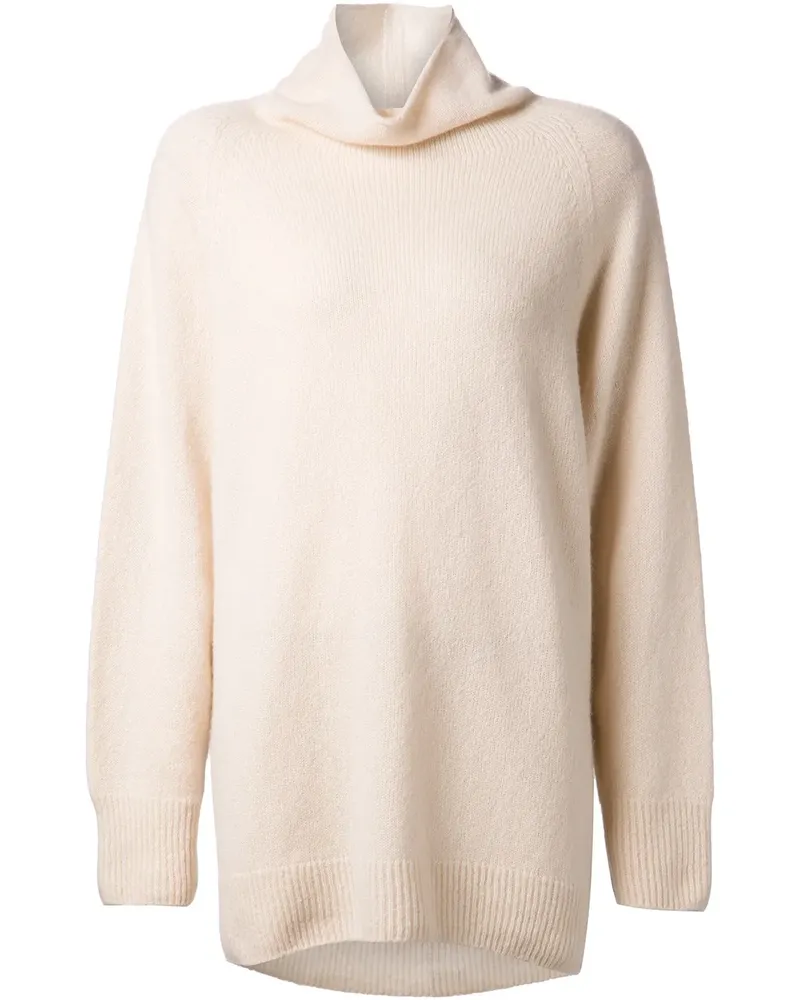 The Row Kaschmir-Seidenpullover mit Rollkragen - Weiß Weiß