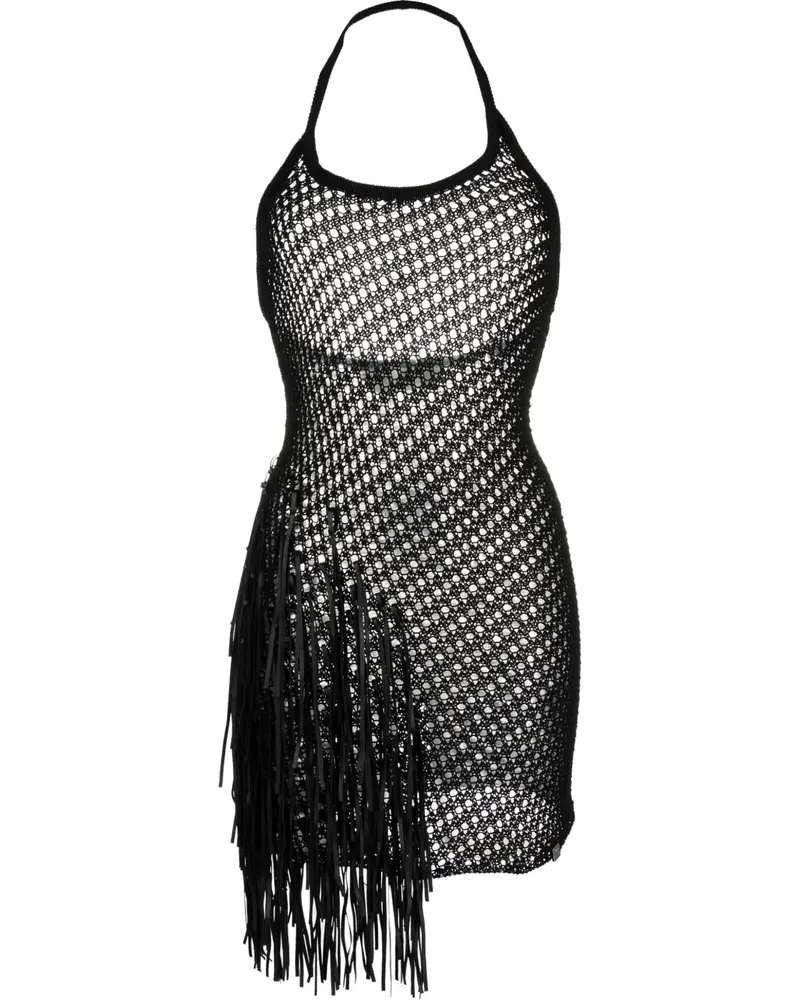 1017 ALYX 9SM Minikleid mit Fransen - Schwarz Schwarz