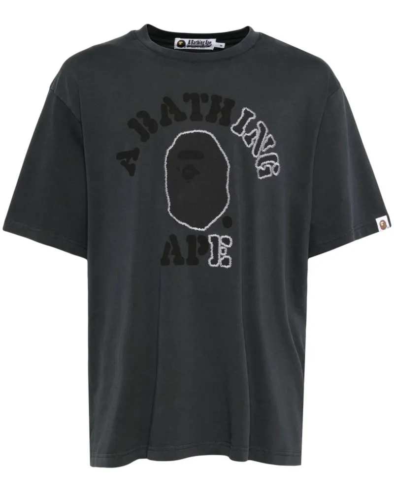 BAPE Garment Dye College T-Shirt - Grau Grau