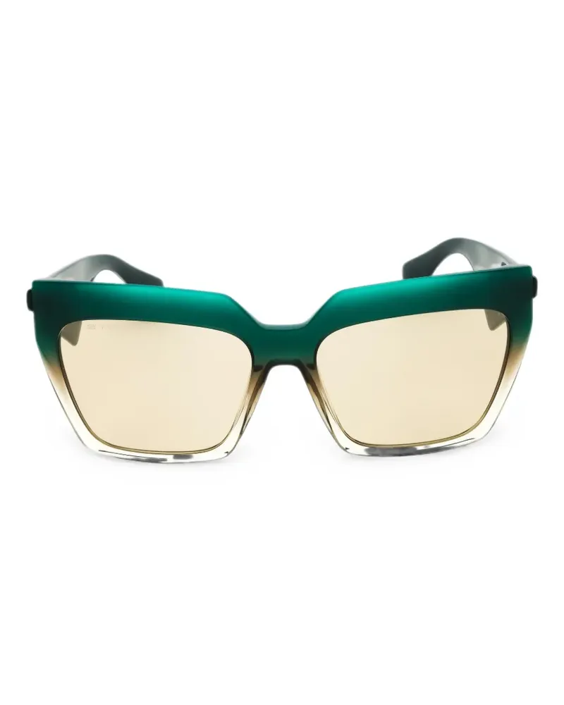 Etro Sonnenbrille mit geometrischem Gestell - Grün Grün