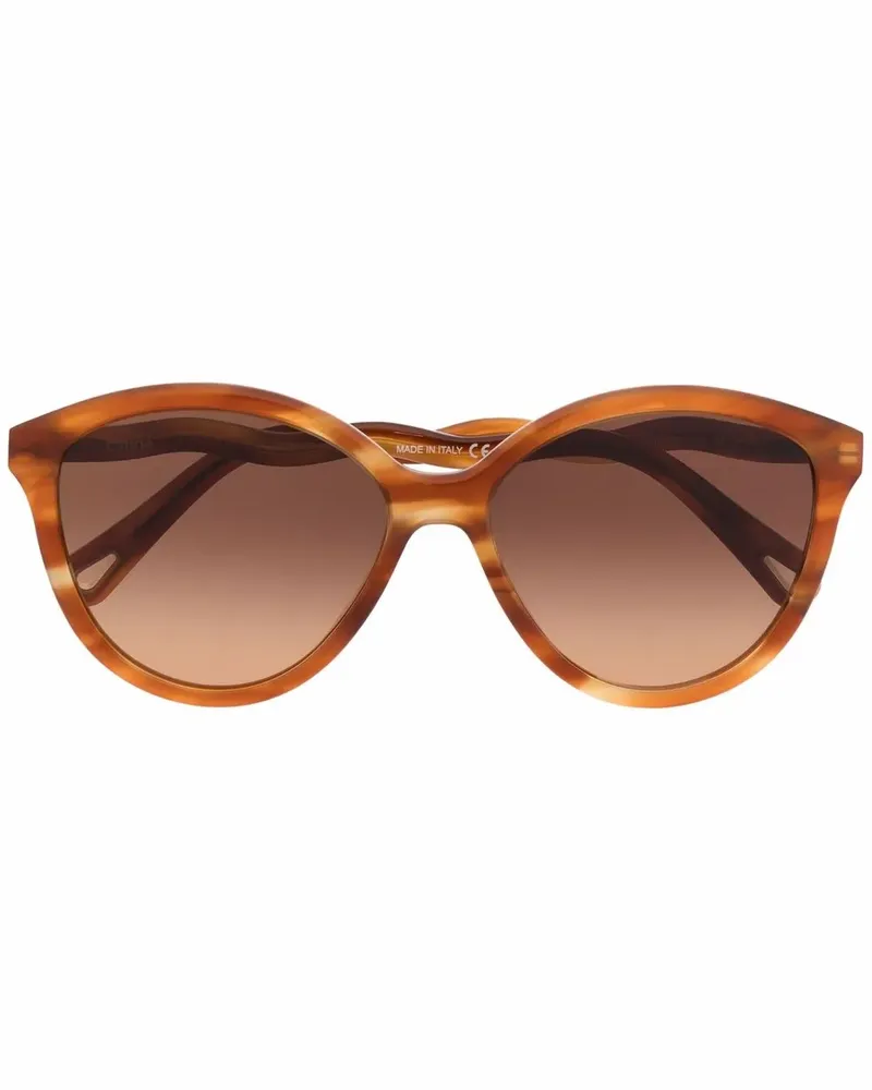 Chloé Sonnenbrille mit Webmuster - Braun Braun