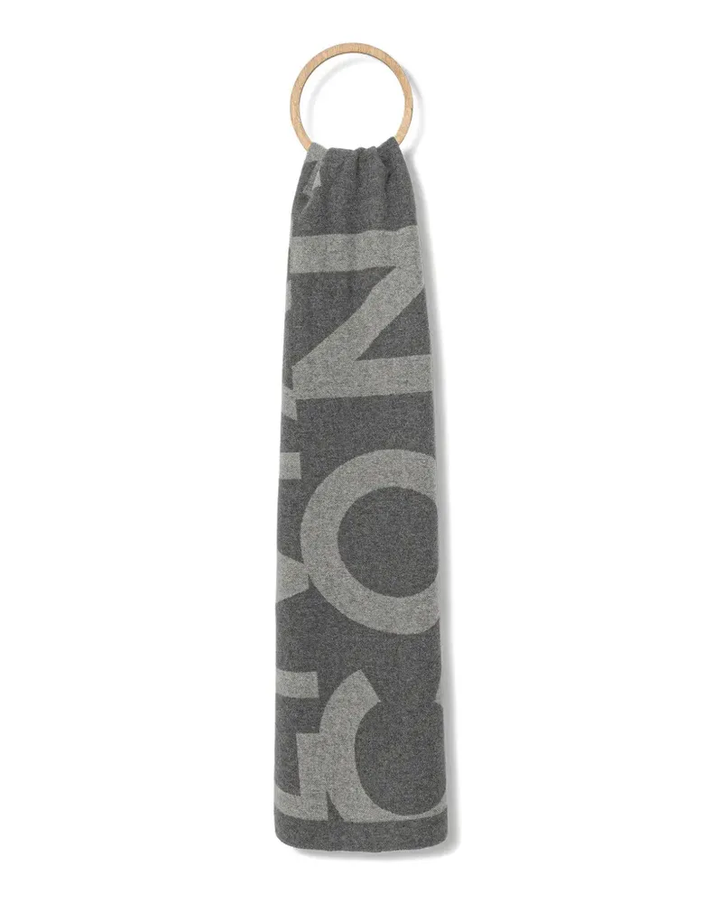 Liviana Conti logo-print scarf - Grau Grau