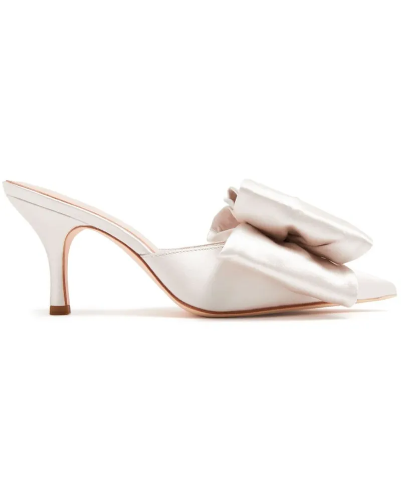 Loeffler Randall Margot Mules aus Satin 80mm Nude