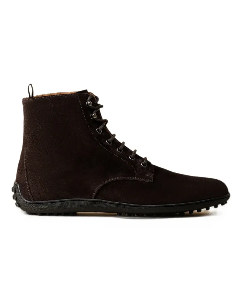 Car Shoe suede lace-up boots - Braun Braun