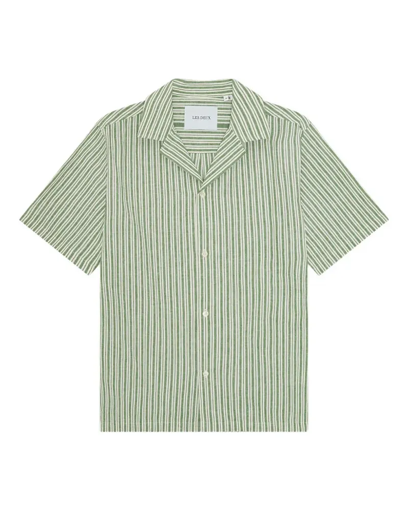 LES DEUX striped shirt - Grün Grün