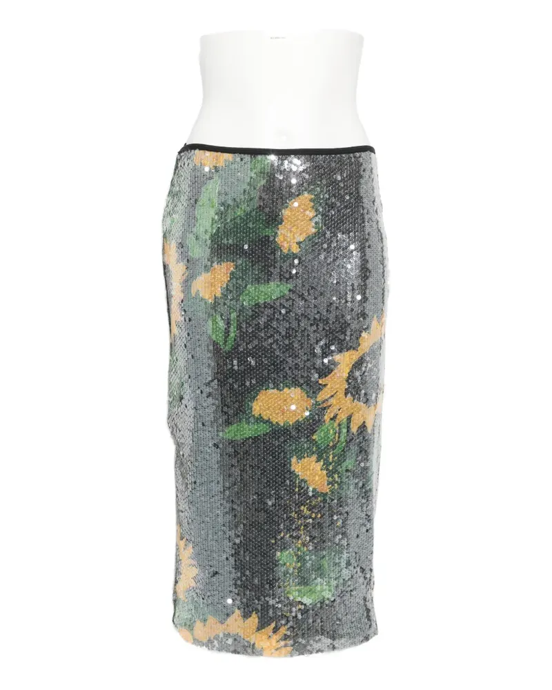 Moschino sequin-embellished midi skirt - Schwarz Schwarz