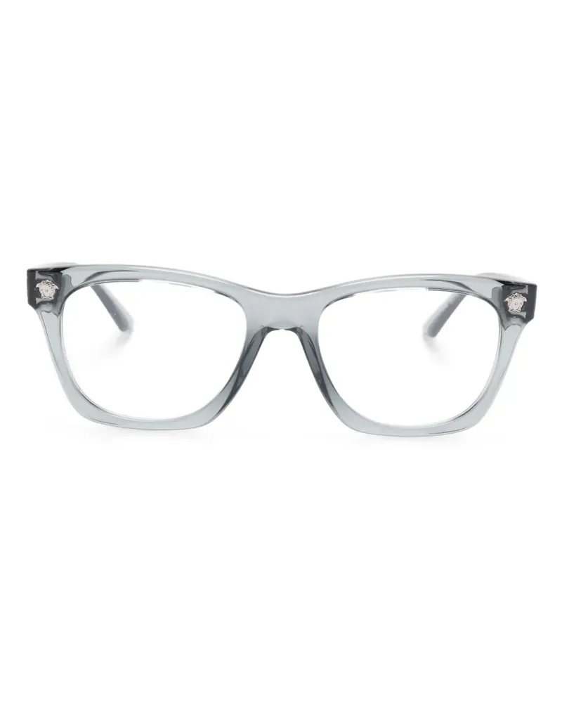 Versace Brille mit eckigem Gestell - Grau Grau