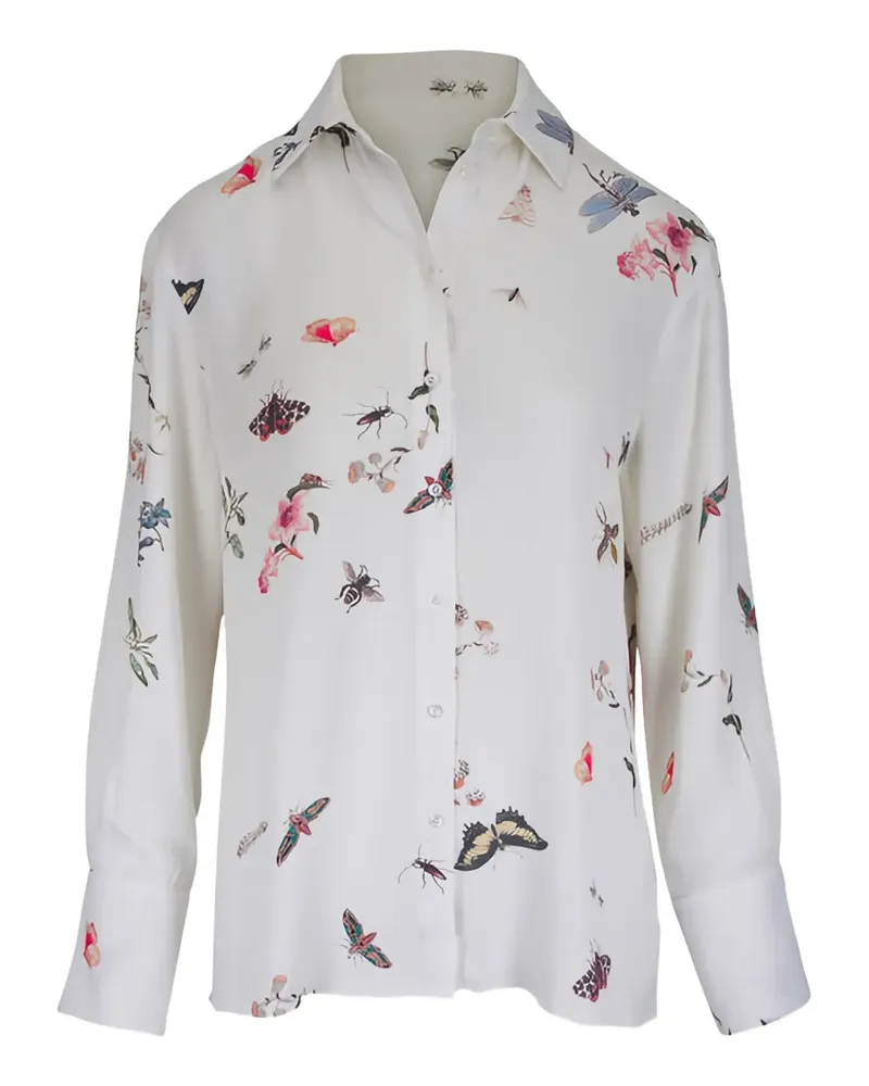 Erdem Hemd mit Print - Weiß Weiß