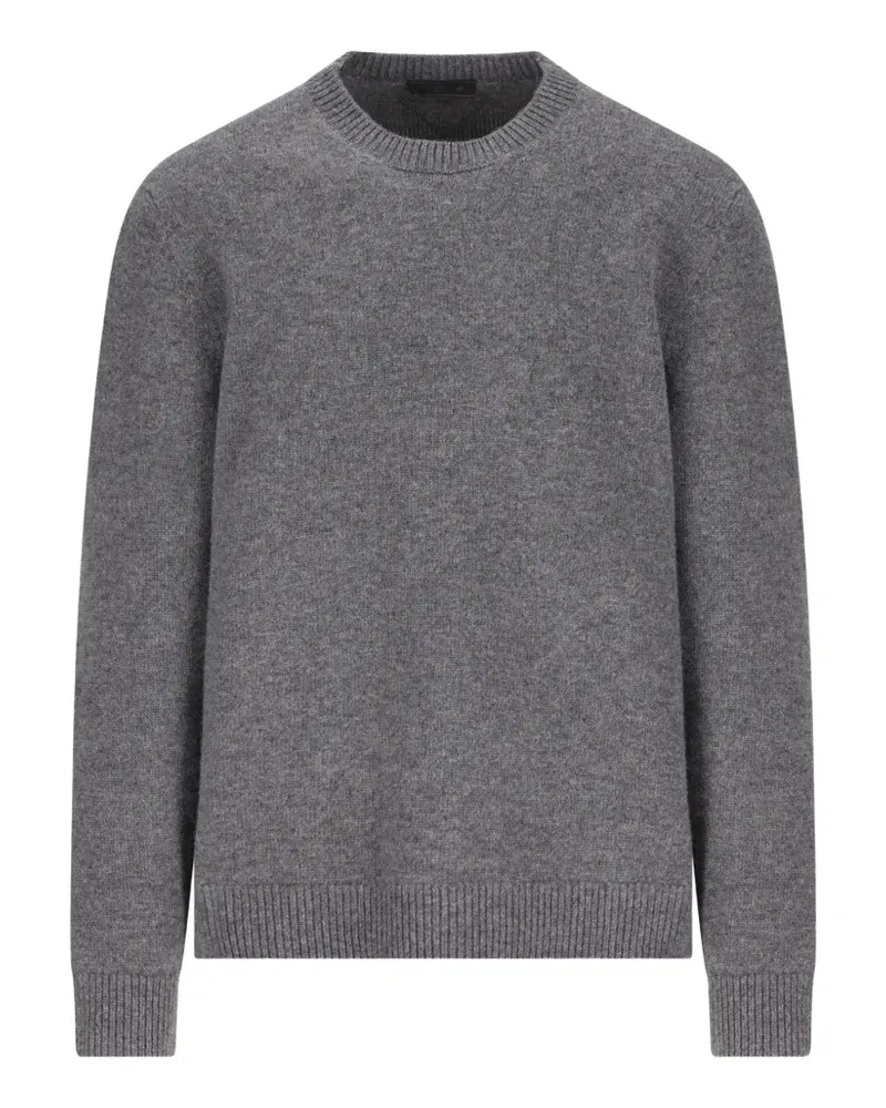 Prada elbow-patch wool sweater - Grau Grau