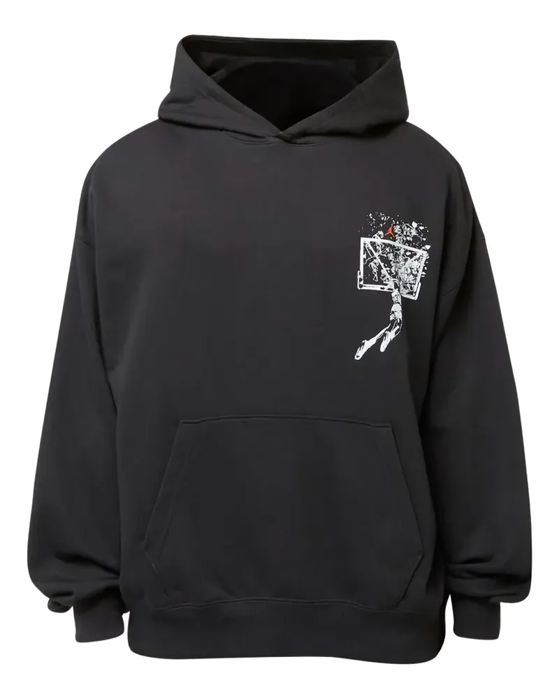 Nike Hoodie mit Basketball-Print - Schwarz Schwarz