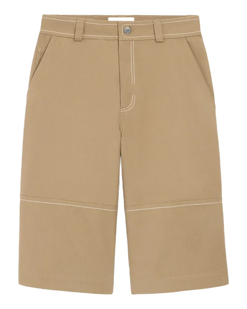 AMI Paris Bermudas mit Ziernähten - Nude Nude