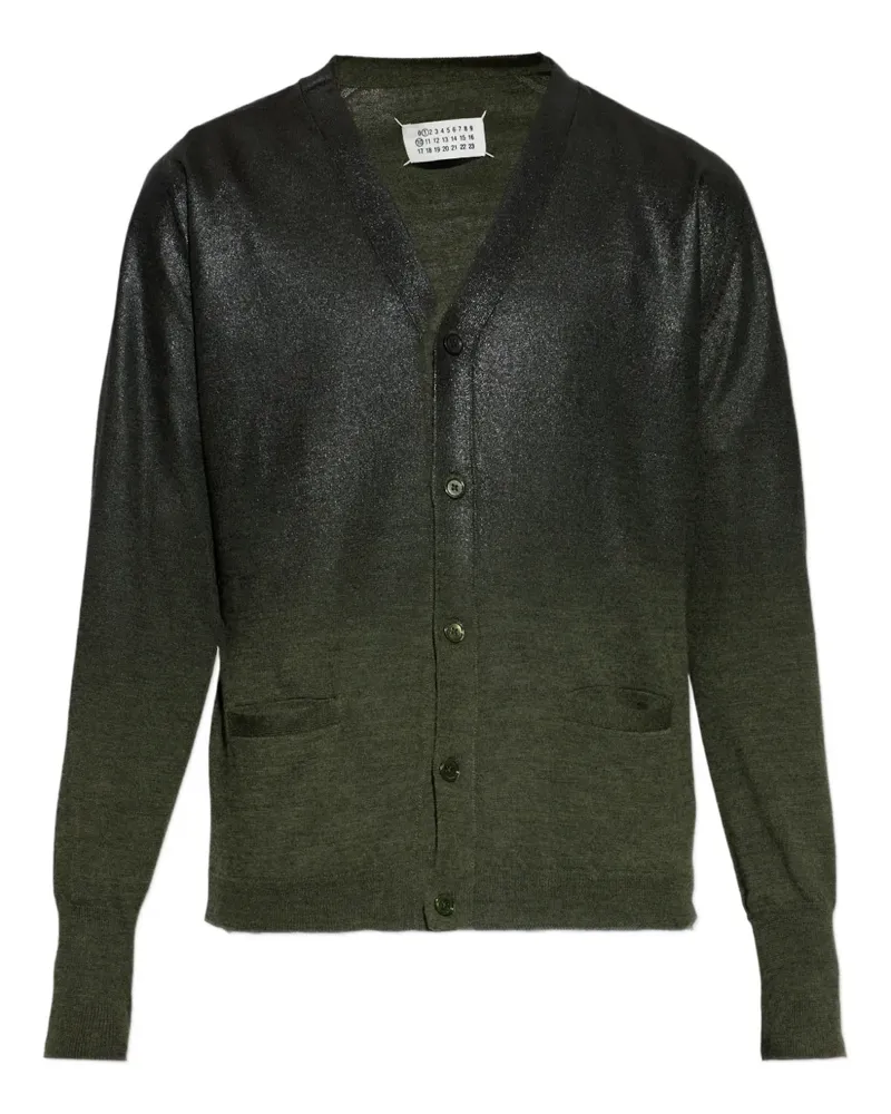 Maison Margiela Gerippter Cardigan - Grün Grün