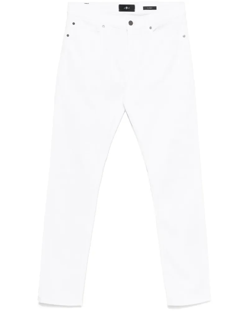 7 for all mankind The Slimmy Jeans - Weiß Weiß