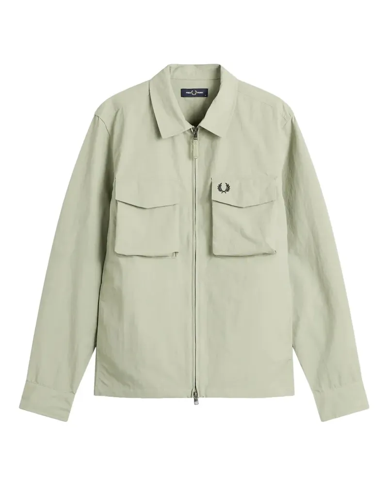 Fred Perry Ripstop pocket overshirt - Grün Grün