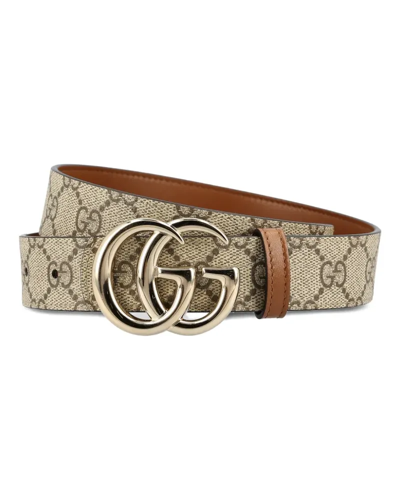 Gucci gg motif buckle belt - Nude Nude