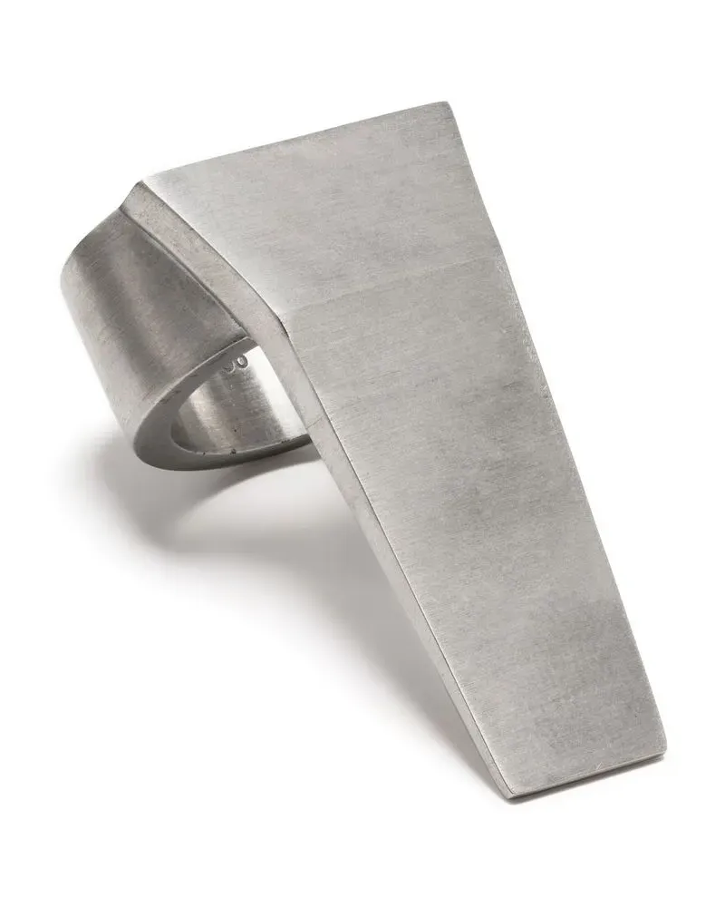 Rick Owens Trunk Ring - Silber Silber