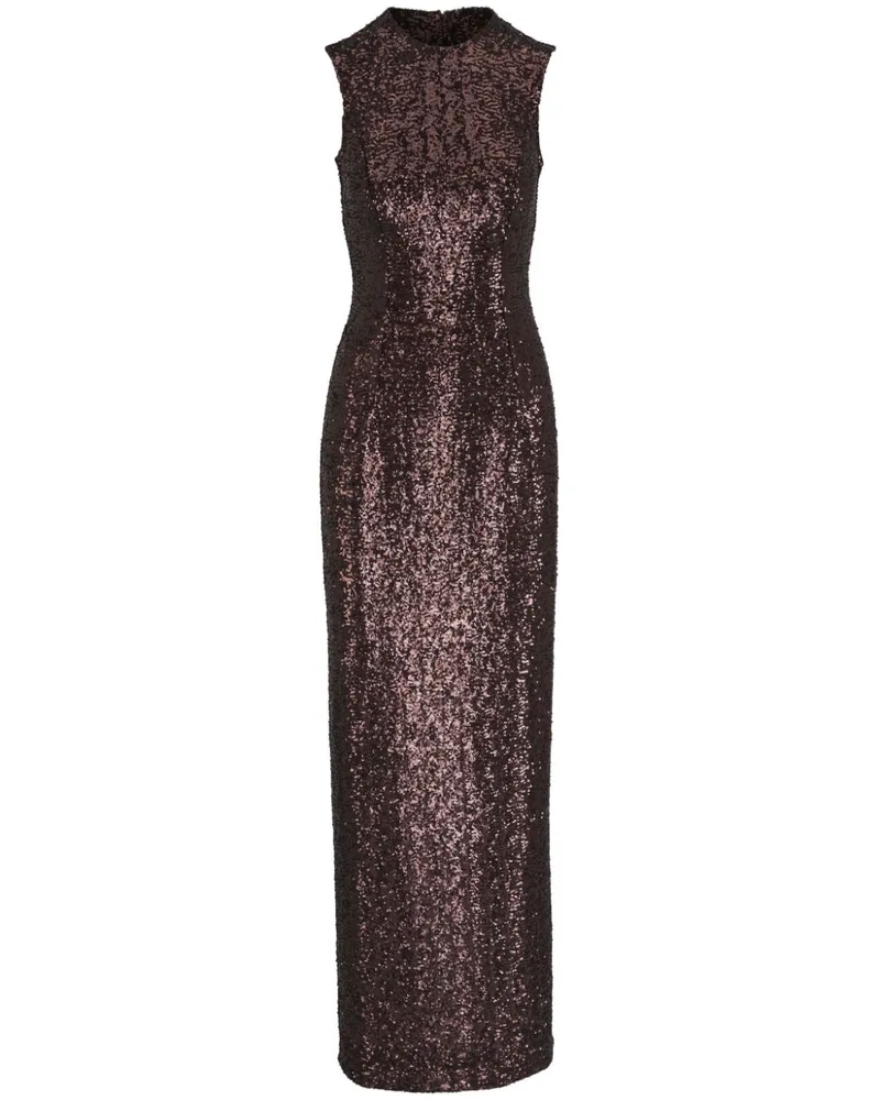 Michael Kors Maxikleid mit Pailletten - Braun Braun