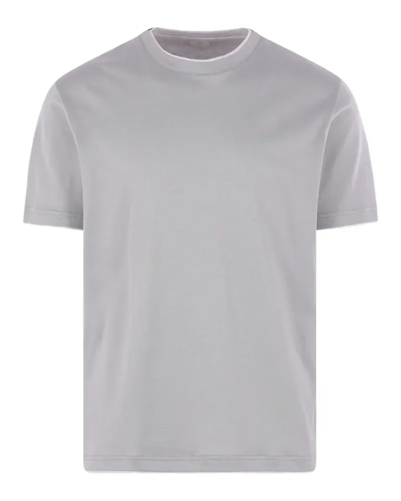 Eleventy T-Shirt im Layering-Look - Grau Grau