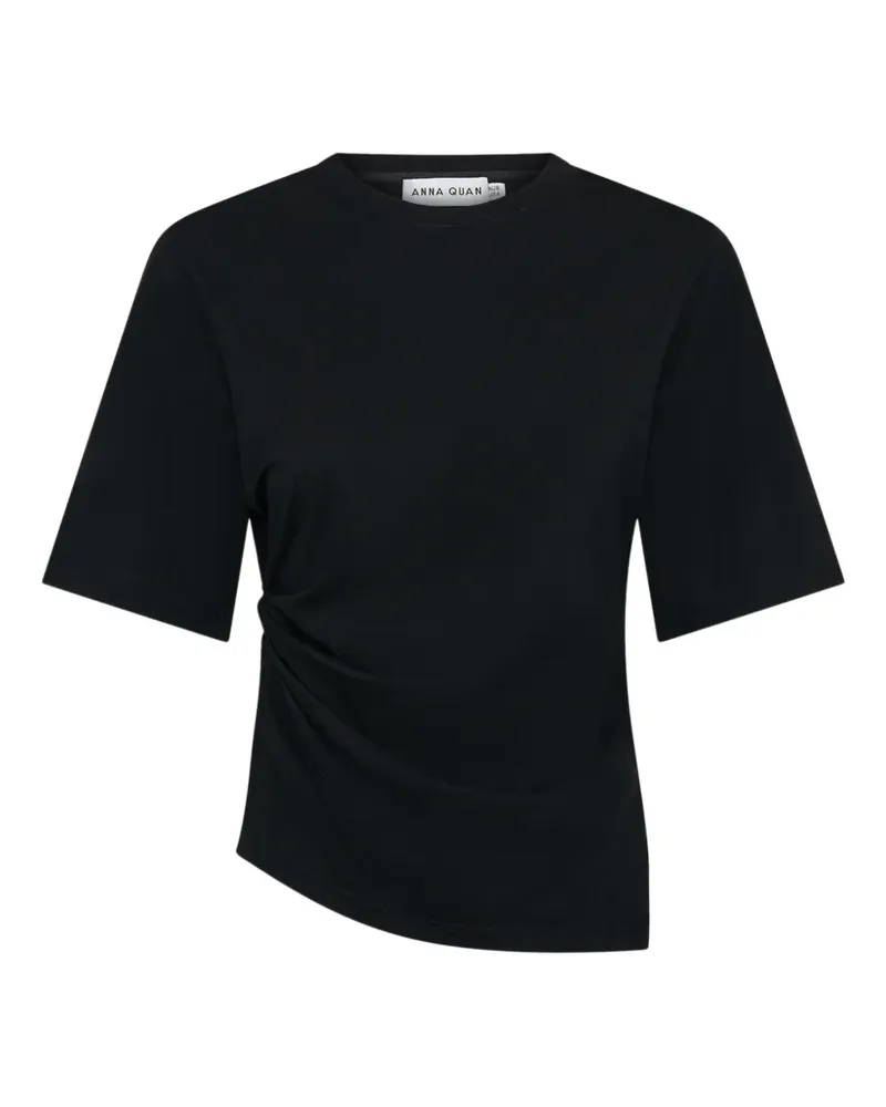 Anna Quan Cleo ruched T-shirt - Schwarz Schwarz