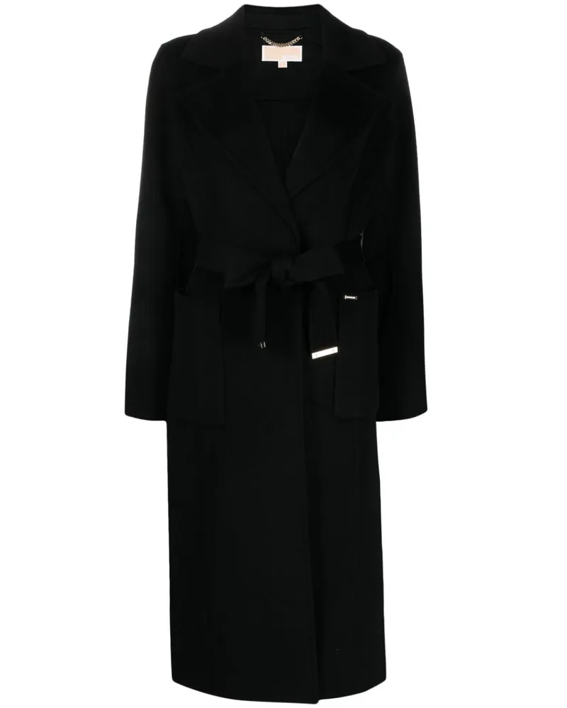 Michael Kors Cabanjacke mit Gürtel - Schwarz Schwarz