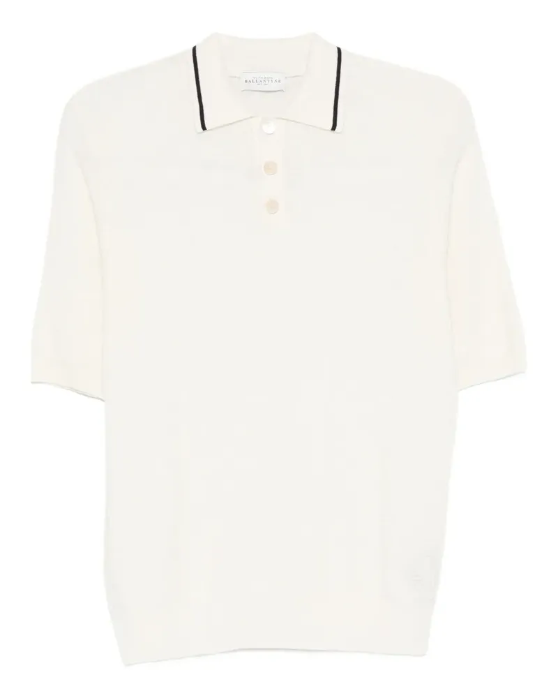 Ballantyne Poloshirt mit Streifendetail - Nude Nude