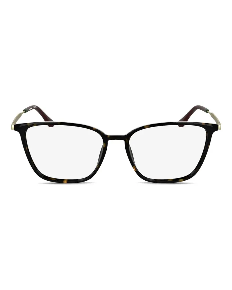 Lacoste Brille mit eckigem Gestell - Braun Braun