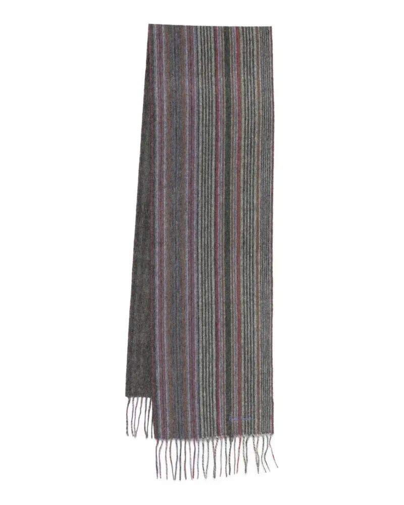 Paul Smith Gestreifter Schal - Grau Grau