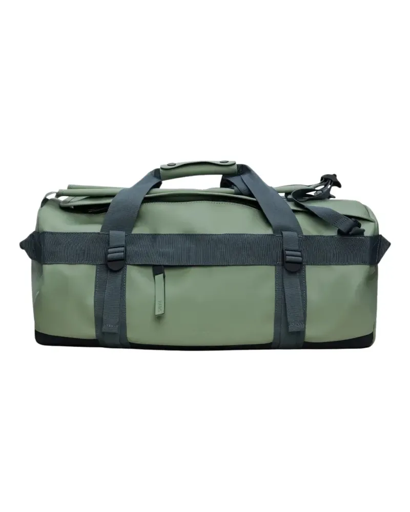 RAINS Texel logo-print buckle-fastening duffle bag - Grün Grün