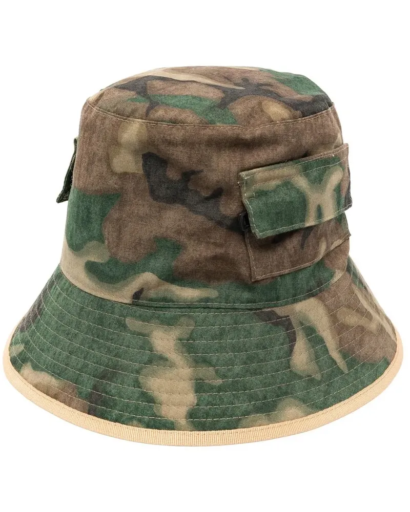 Dsquared2 Fischerhut mit Camouflage-Print - Grün Grün