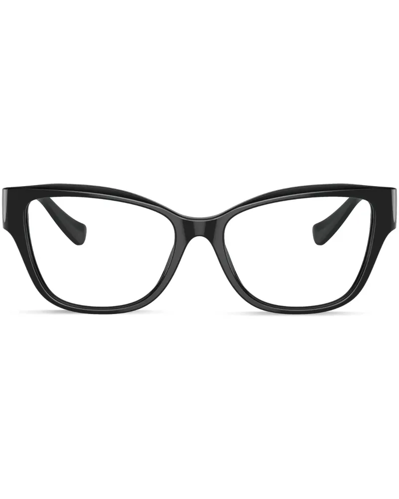 Versace Cat-Eye-Brille mit Medusa - Schwarz Schwarz