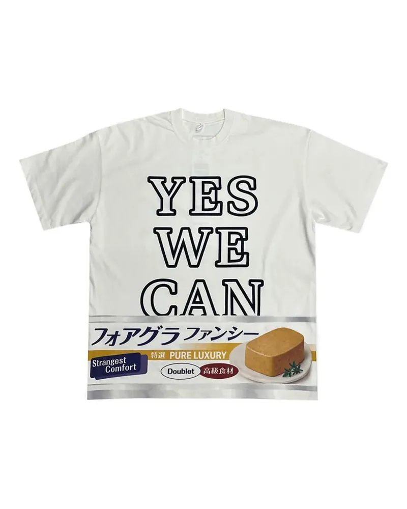 Doublet T-Shirt mit grafischem Print - Weiß Weiß