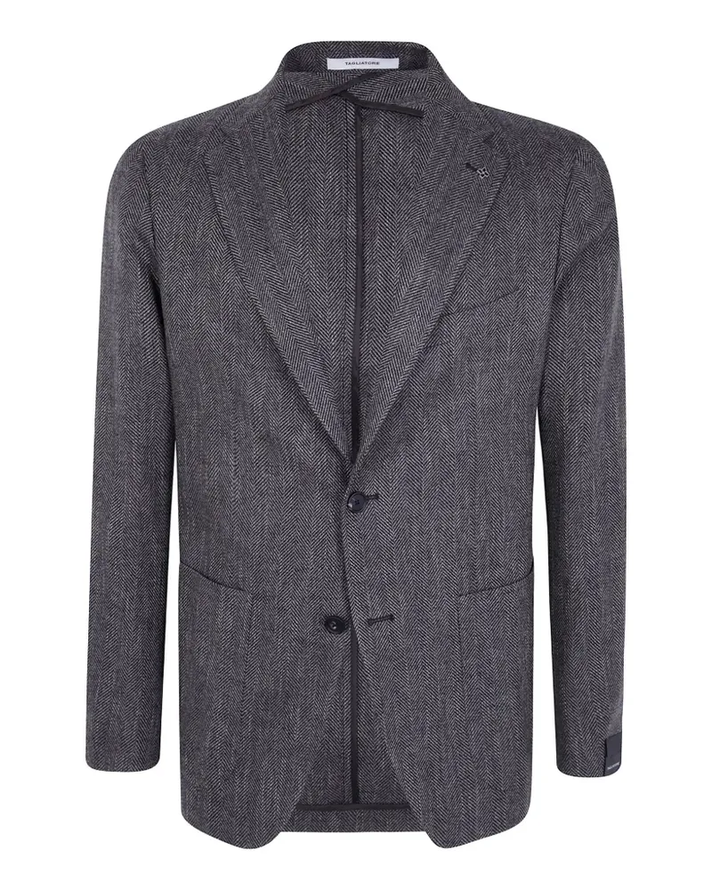 Tagliatore Montecarlo Blazer mit Fischgrätenmuster - Grau Grau