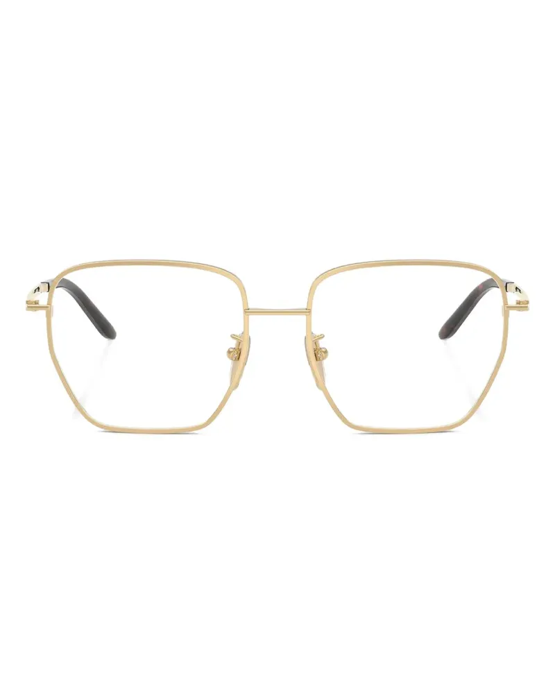 Prada geometric-frame glasses - Gold Gold