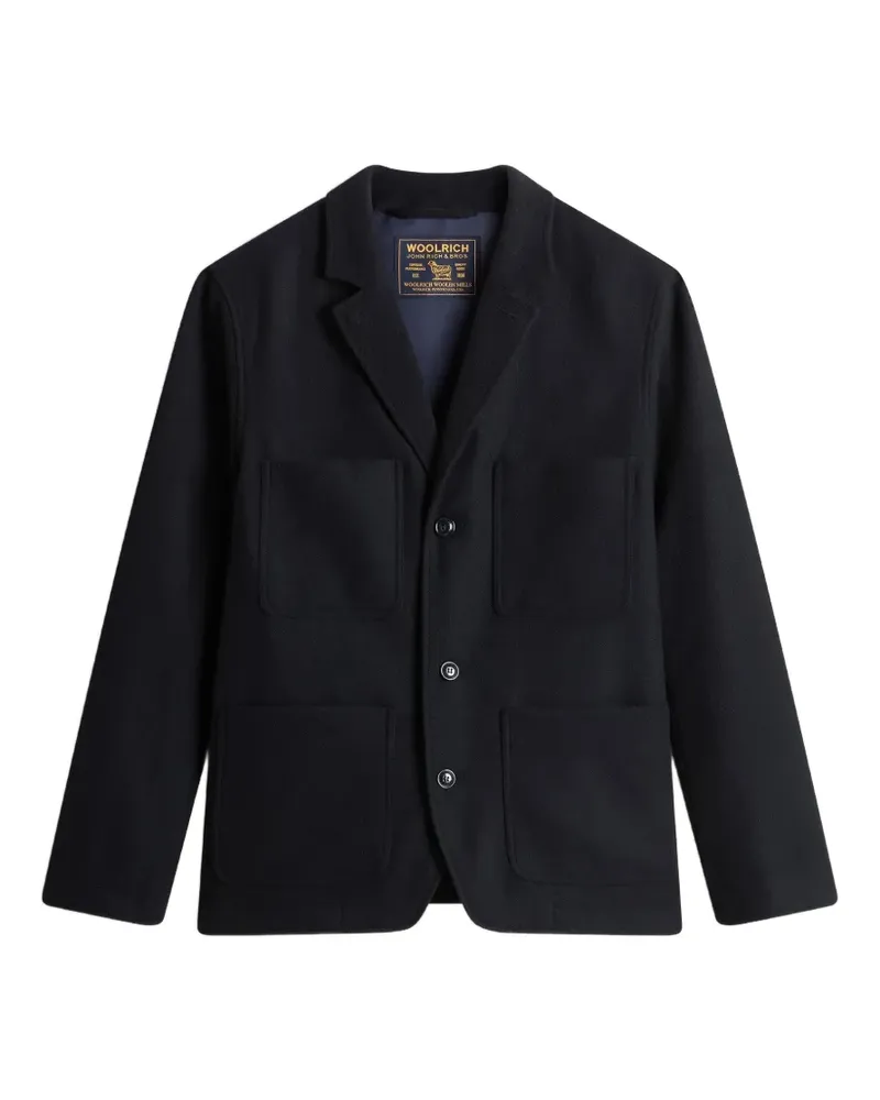 Woolrich wool-blend flannel blazer - Blau Blau