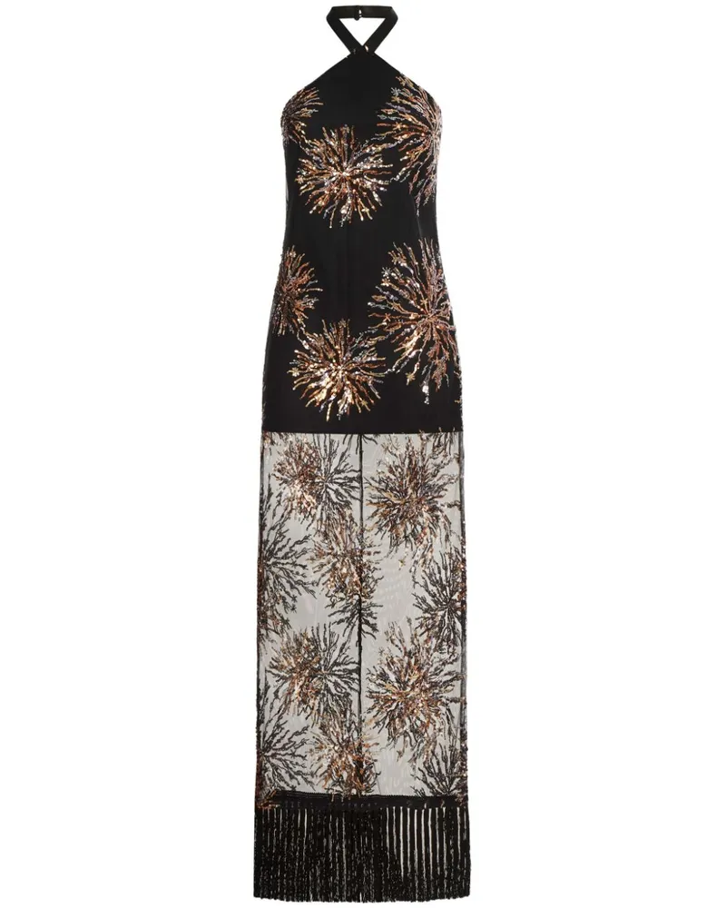 Taller Marmo Nina Soleil Maxikleid - Schwarz Schwarz